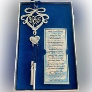 NWOT A Gift from Heaven Memorial Wind Chime with Silver Gift Box